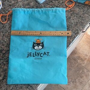 Jellycat Turquoise Cat Drawstring Bag